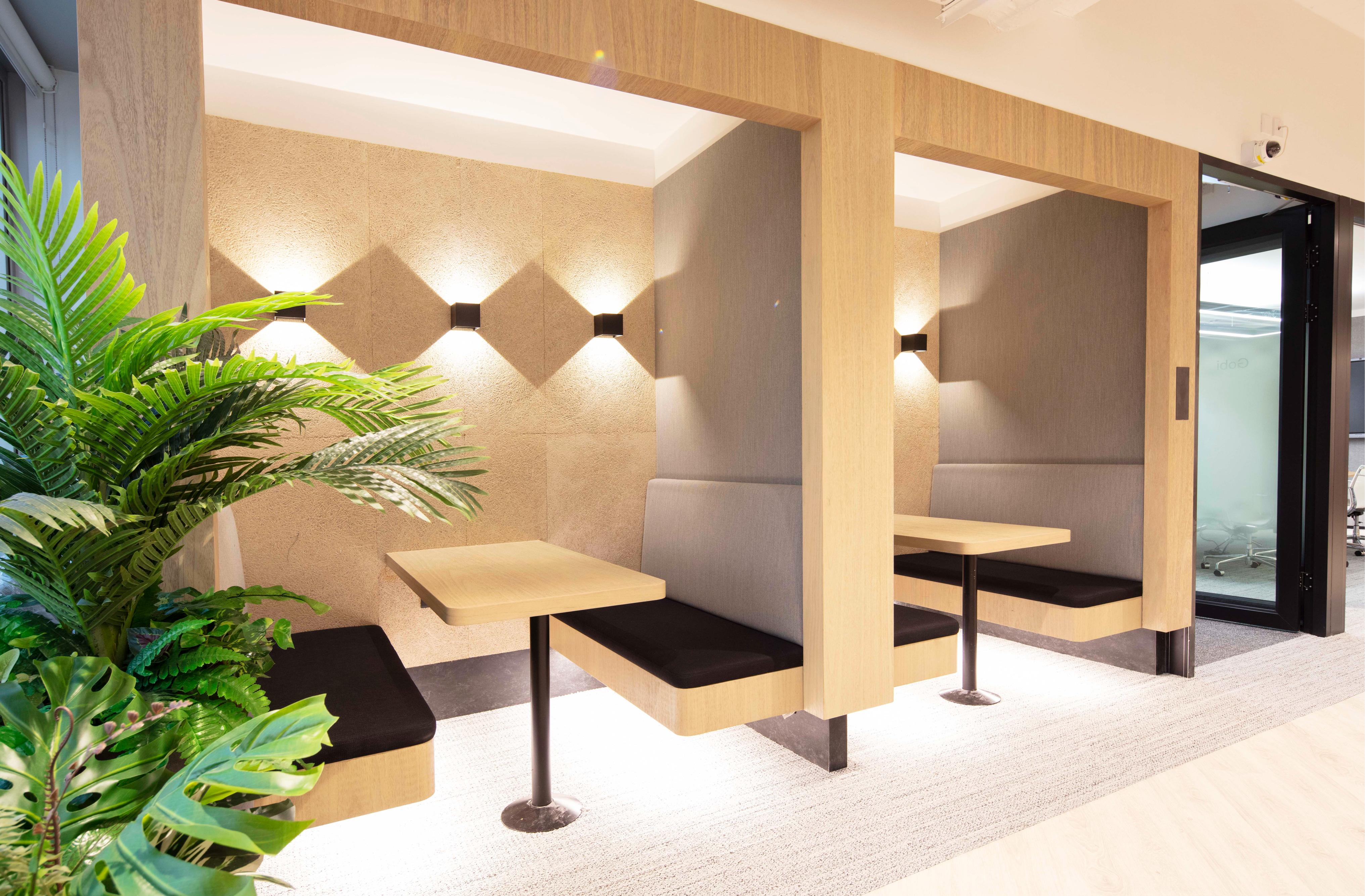 Private Booth Seating Areas