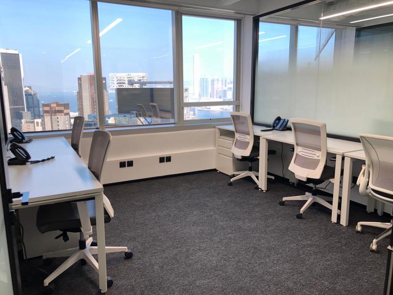 Team Office with Harbor Views